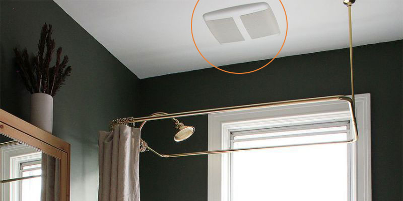 Ventilateur de salle de bain avec cercle