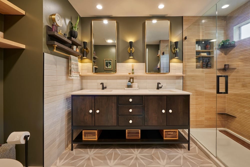 Bathroom Vanity Bath Sink Cabinet Pedestal Under Sink Storage with 2 Shelve  New